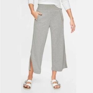 Athleta Heather Gray Serenity Wide Leg Pants, Size S